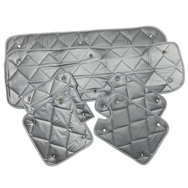 Thermomatten Wohnraum mit grauer Innenseite und silberner Außenseite